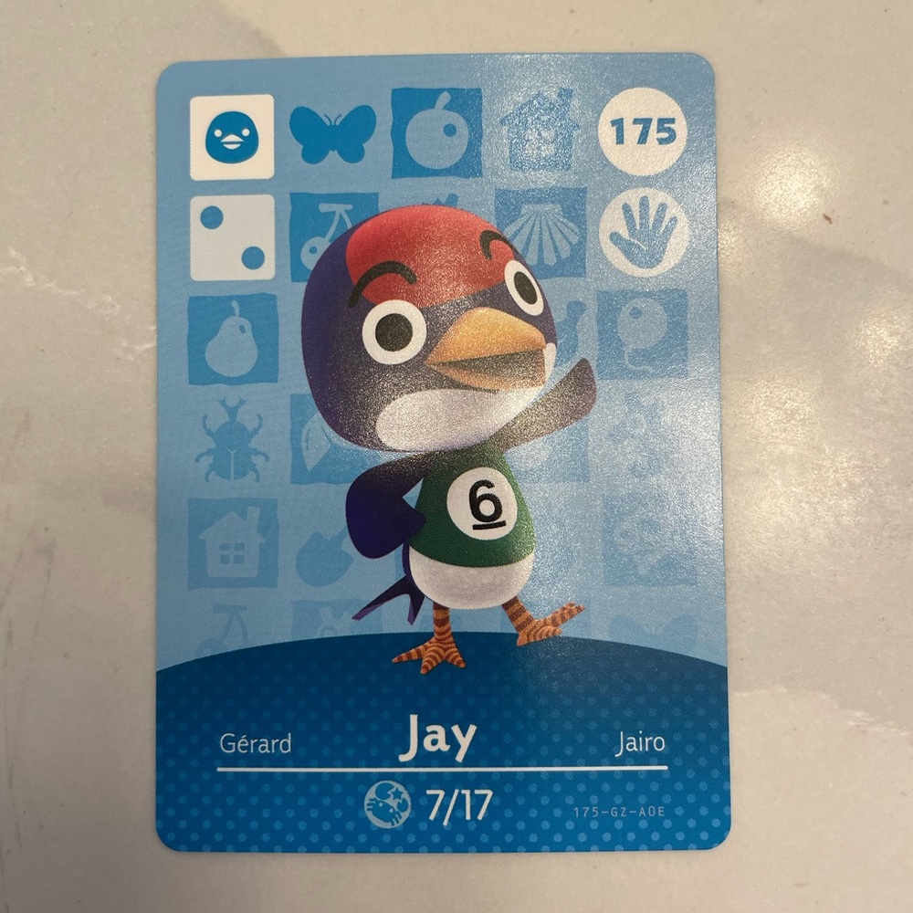 Animal Crossing New Horizon Amiibo - Jay